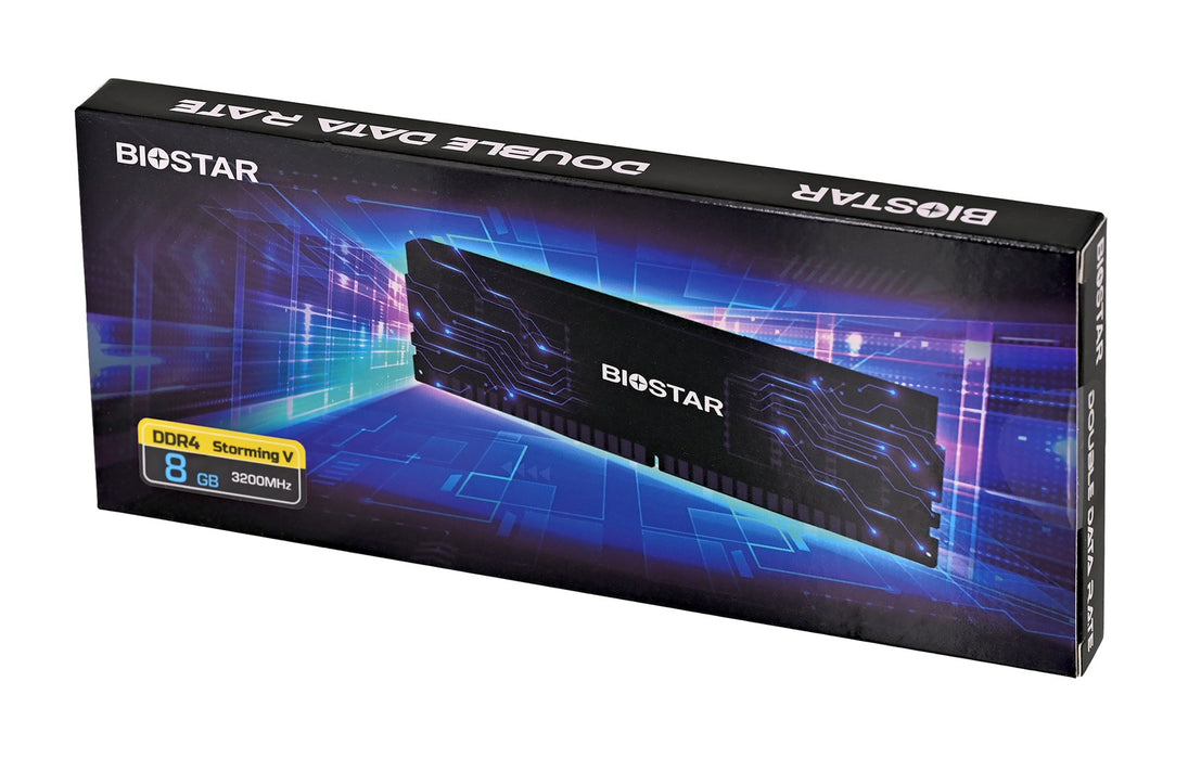 Biostar DDR4 Storming V memory module 8 GB 1 x 8 GB 3200 MHz (DX32NU4H08)