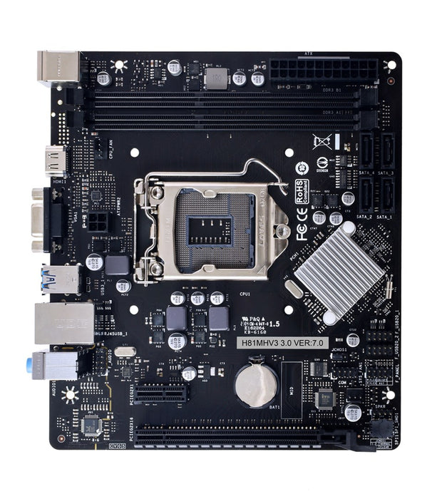 Motherboard BIOSTAR H81MHV3, Intel H81, sock. 1150, Ver 7.3
