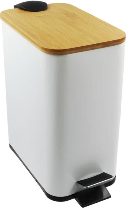 BASKET WITH PEDAL 5L RADO WHITE