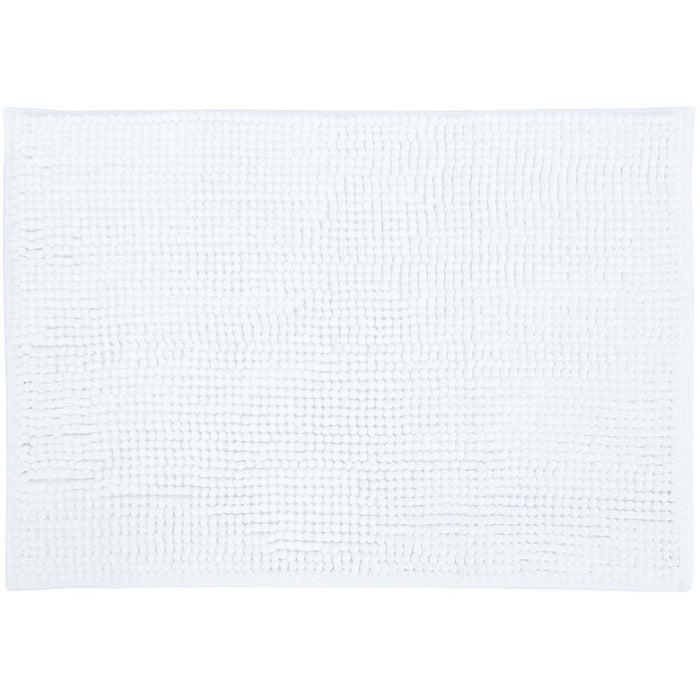 AQUA WHITE BISK BATHROOM RUG