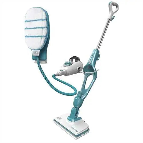 Black & Decker 9IN1 Steam-mop Steam mop 0.5 L 1300 W Turquoise White - Steam mopsAGD-MOP<<<Home Appliance
