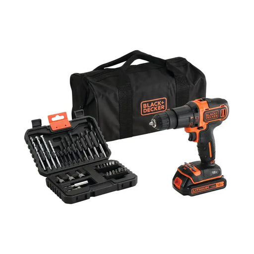 BLACK&DECKER BDCHD18S32-QW CORDLESS IMPACT DRILL 18 V 40.00 nm NUMBER OF BATTERIES 1 1.50 Ah - Акумулаторни бормашини и