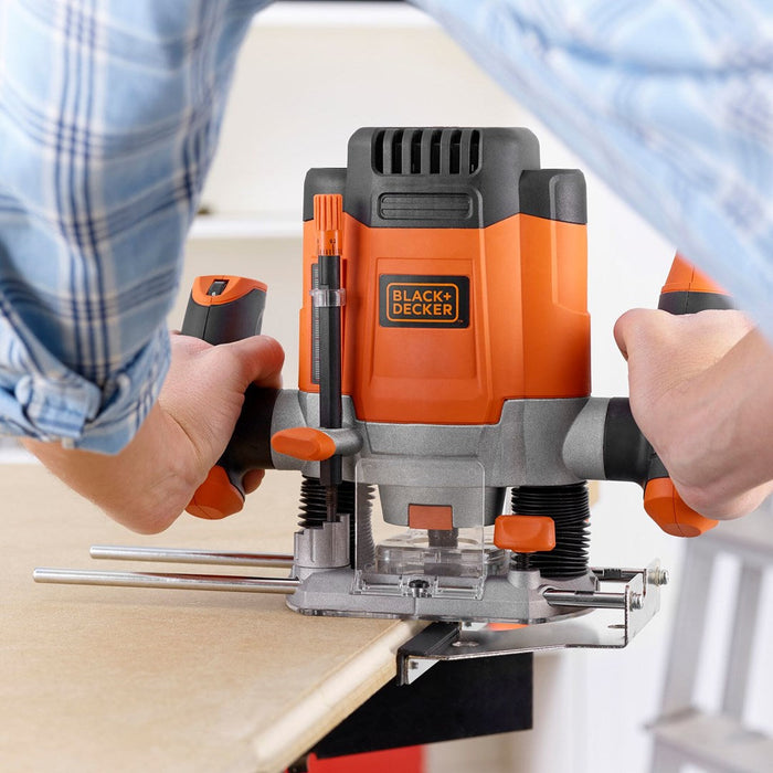 Black & Decker KW1200EKA-QS router/trimmer Black Grey Orange - Plunge routersNEL-FRE<<<Electric