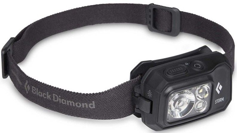 Black Diamond Storm 450 Black, Red Headband flashlight