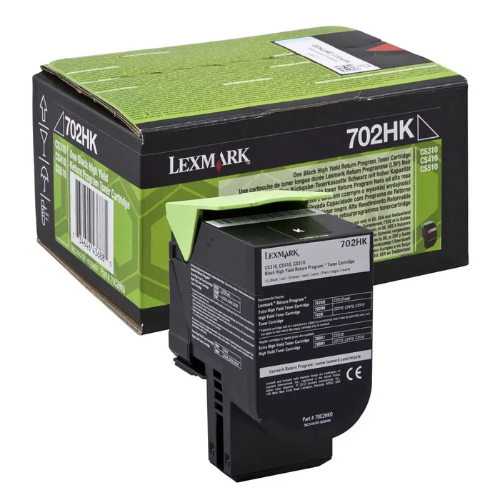 Black High Yield Toner Cartridge,4,000 pages,CS310dn / CS310n / CS410dn / CS410dtn / CS410n / CS510de / CS510dte Return