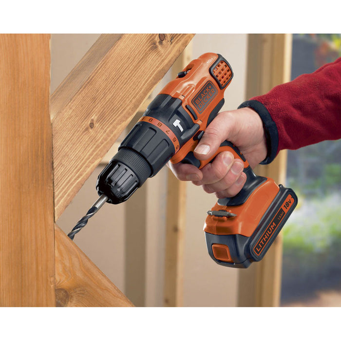 BLACK&DECKER BDCH188N-XJ CORDLESS IMPACT DRILL 18 V, 38.00 nm, WITHOUT BATTERY AND CHARGER
