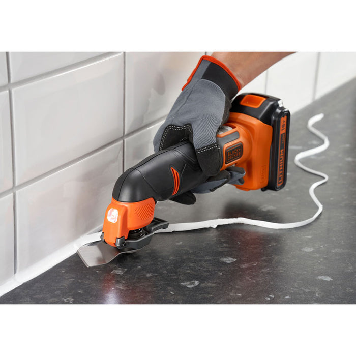 BATTERY MULTIFUNCTIONAL TOOL BLACK&DECKER BDCOS18N-XJ 18 V, WITHOUT BATTERY AND CHARGER