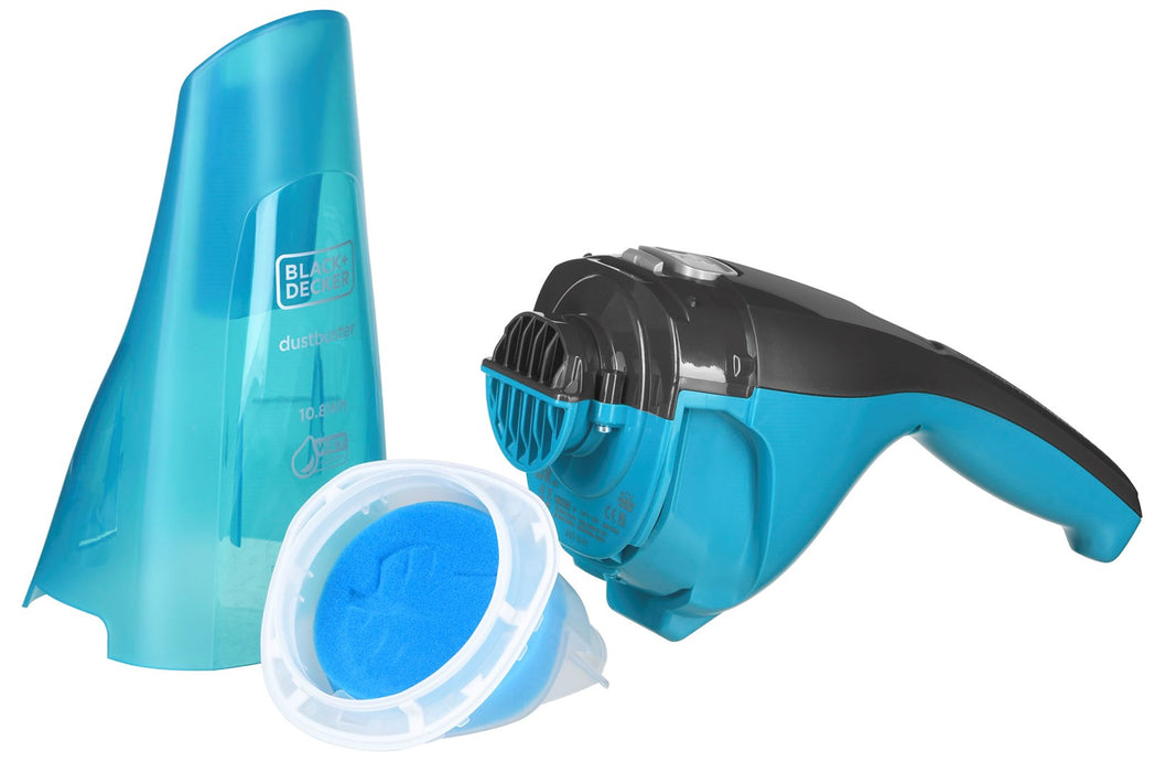 Black & Decker WDC215WA handheld vacuum Blue, Titanium Bagless