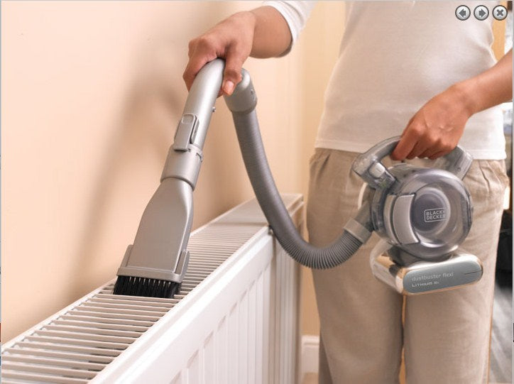 Black & Decker PD1820LF handheld vacuum Black, Chrome Bagless