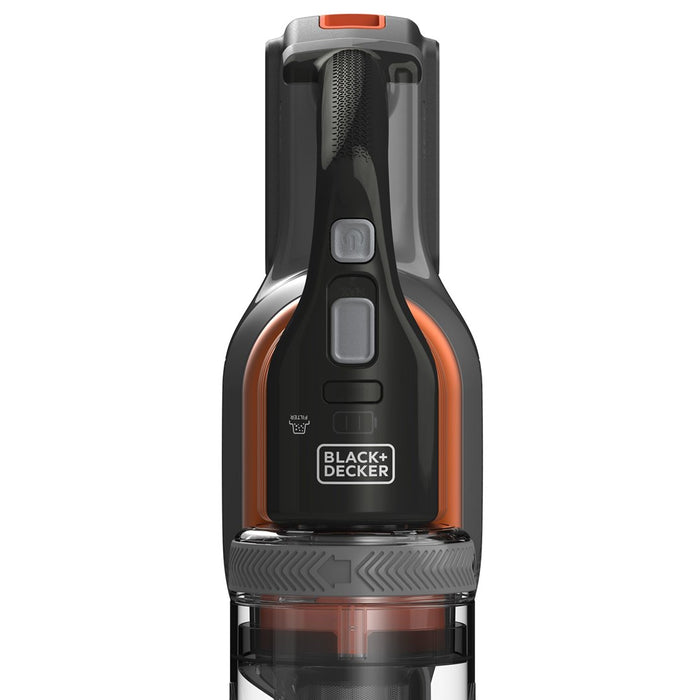 Black & Decker BHFEV182C-QW stick vacuum/electric broom 2-in-1 stick vacuum Battery Dry Bagless Orange, Titanium 2 Ah