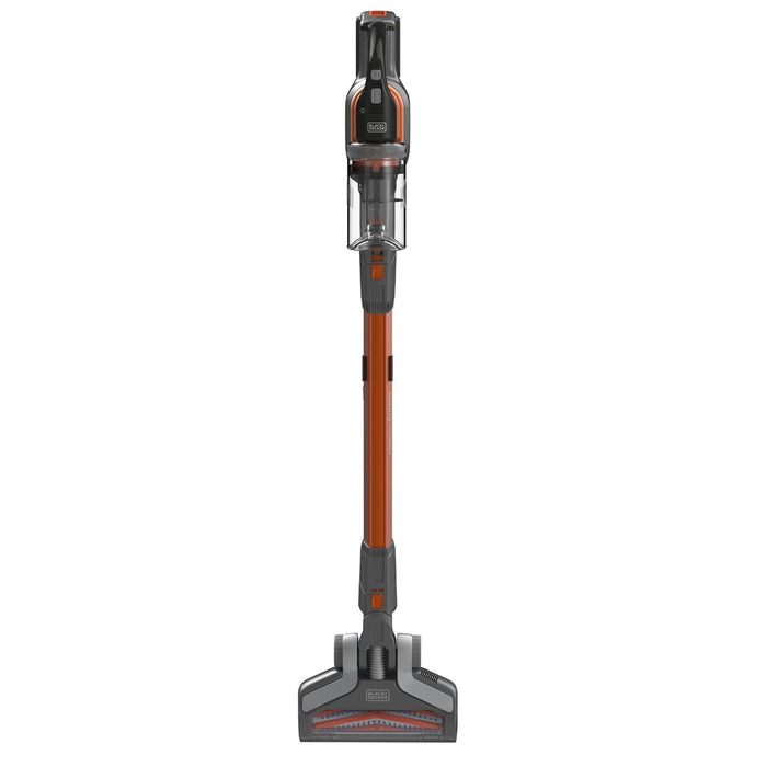 Black & Decker BHFEV182C-QW stick vacuum/electric broom 2-in-1 stick vacuum Battery Dry Bagless Orange, Titanium 2 Ah