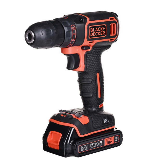 Black & Decker BDCDC18 drill 650 RPM Black, Orange
