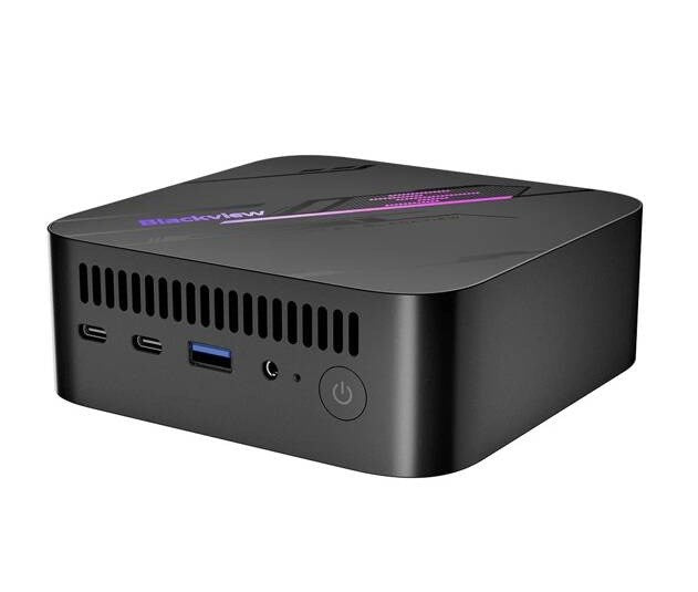 Blackview Mini PC MP100 Ryzen 7-5825U 16 GB 1 TB SSD Windows 11 Pro Black