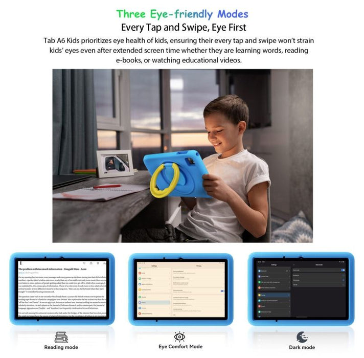 Tablet BLACKVIEW TAB A6 KIDS WI-FI 128/4 BLUE WI-FI, 128 GB, 10.1 ", RAM 4 GB