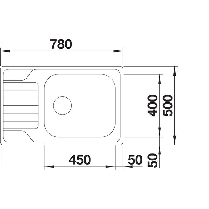 KITCHEN SINK BLANCO DINAS XL6S 78X50 CM.
