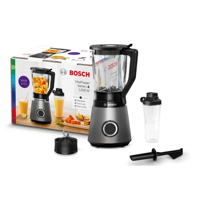 БЛЕНДЕР VITAPOWER SERIES 4 BOSCH MMB6174S 1200 W - Блендери<<<Уреди за кухня<<<Малки