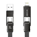 Blitzwolf BW-HDC7 4-in-1 USB + C + Lightning cable 240W 1.2m (black) - Combo Cables<<<USB cables<<<GSM