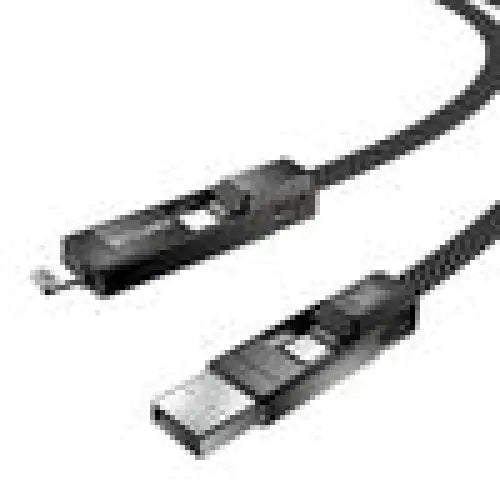 Blitzwolf BW-HDC7 4-in-1 USB + C + Lightning cable 240W 1.2m (black) - Combo Cables<<<USB cables<<<GSM