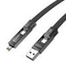 Blitzwolf BW-HDC7 4-in-1 USB + C + Lightning cable 240W 1.2m (black) - Combo Cables<<<USB cables<<<GSM
