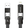 Blitzwolf BW-HDC7 4-in-1 USB+C+Lightning cable 240W 1.2m (black)