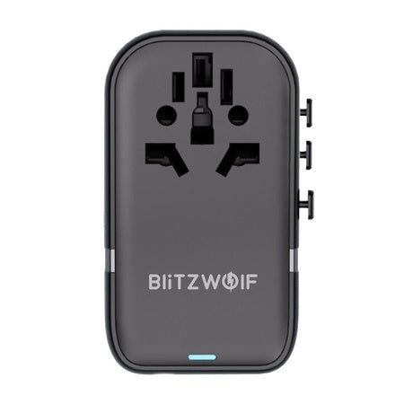 Blitzwolf BW-TA2 5-in-1 Travel Adapter 2xUSB PD + 2xC QC + C GaN 100W