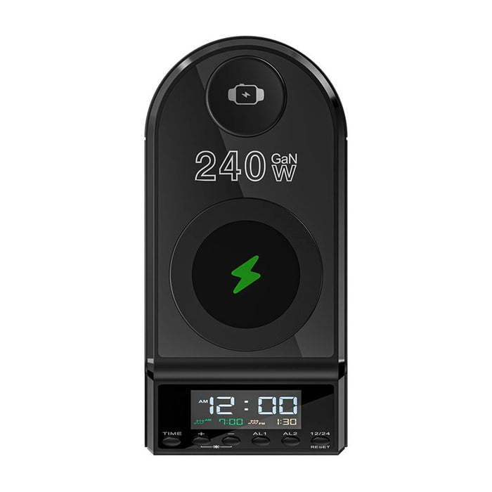 Blitzwolf BW-FW10 alarm clock with charger 2xUSB-A, 4xUSB-C, 240W