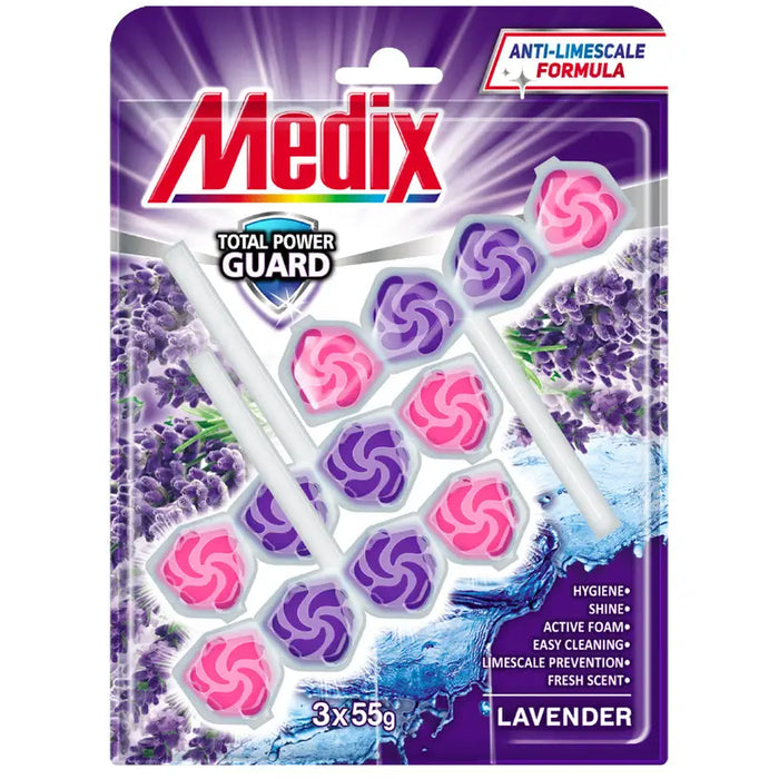 BLOCK FOR TOILET 3 PCS. LAVENDER MEDIX - Почистващи препарати<<<Домашни потреби<<<Кухня<<<Praktiker