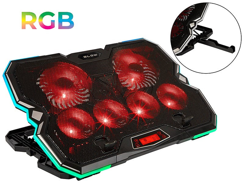 6 FAN VORTEX RGB Laptop Cooling Pad
