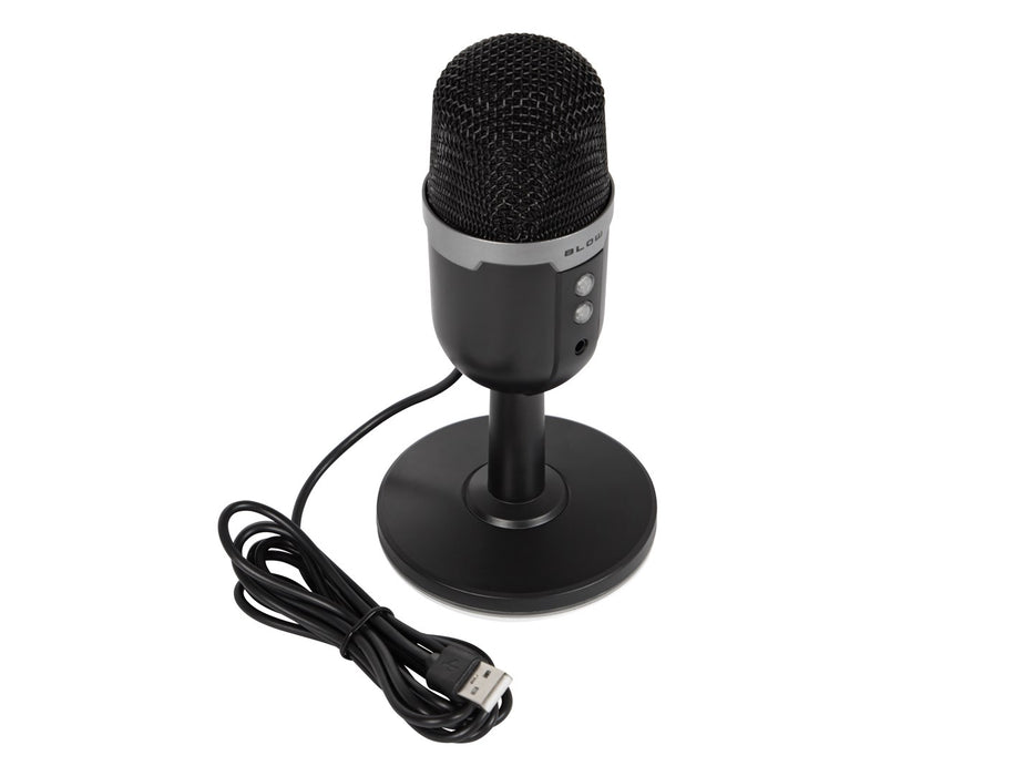 Studio microphone with BLOW LED stand