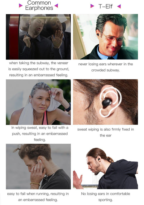 Bluedio T-elf Wireless bluetooth headset TWS stereo microphone with Powerbank - Wireless Earphones and Headphones