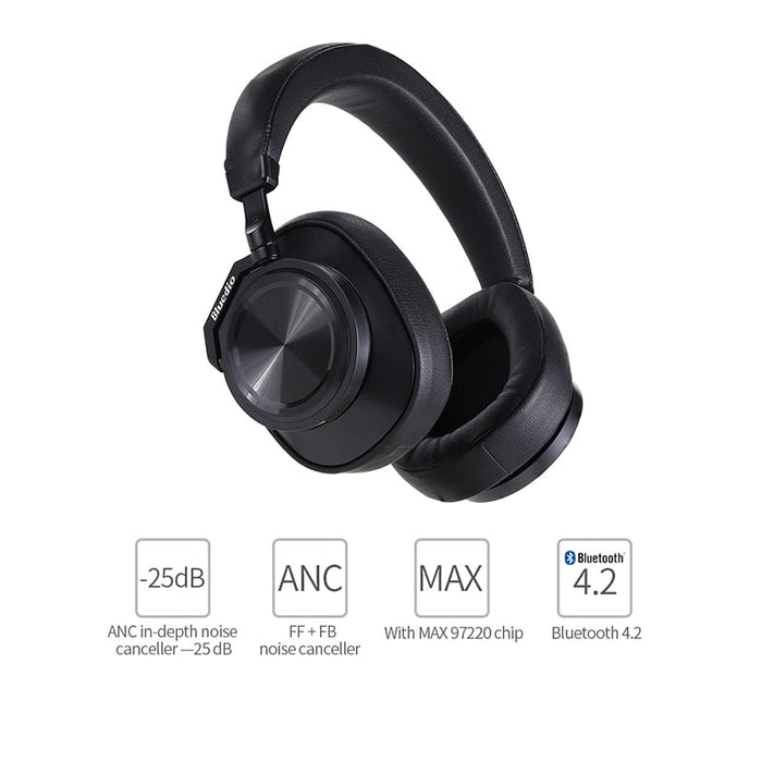 Bluedio T6 Bluetooth 5.0 ANC Foldable Wireless Headphones - Wireless Earphones