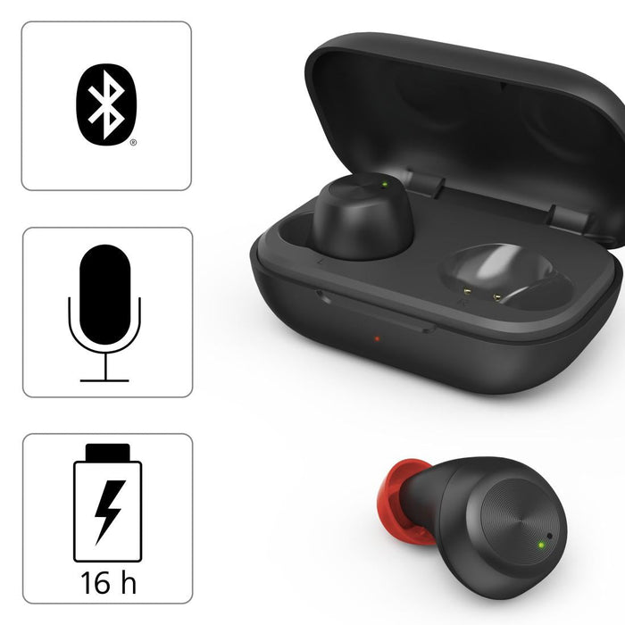 Bluetooth headphones-plugs Hama Spirit Chop Black 184125 - Bluetooth слушалки<<<Мобилни телефони и