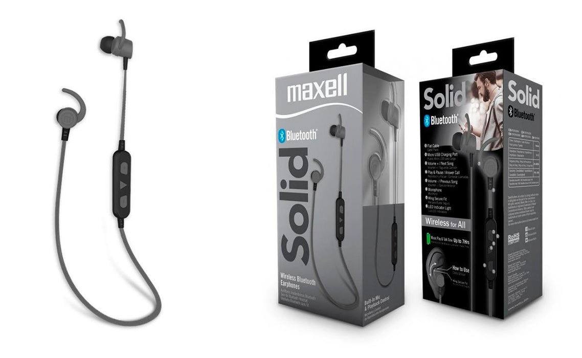 Bluetooth headphones plugs MAXELL BT100 SOLID Black - Bluetooth слушалки<<<Мобилни телефони и аксесоари<<<ValiAPI