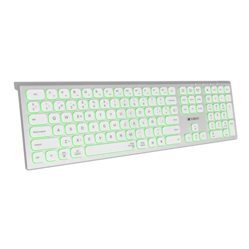Bluetooth Keyboard Subblim SUBKB-3MIE300 White Silver Spanish Qwerty - Електроника Периферни и резервни