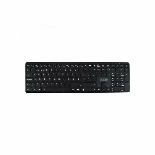 Bluetooth Keyboard V7 KW550 BT Black Spanish Qwerty - Електроника Периферни и резервни части<<<Компютри|