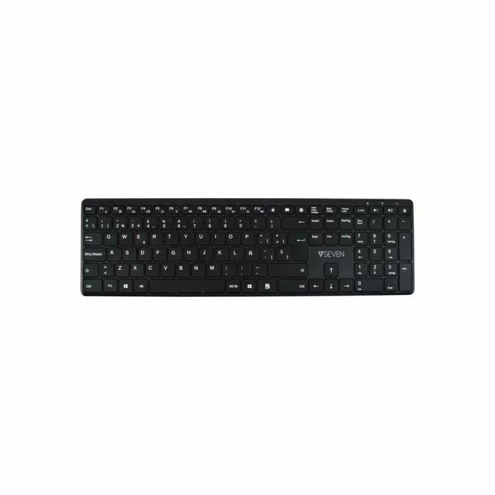 Bluetooth Keyboard V7 KW550 BT Black Spanish Qwerty - Електроника Периферни и резервни части<<<Компютри|
