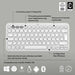 Bluetooth Keyboard with Support for Tablet Logitech K380 French White AZERTY - Електроника Периферни и резервни