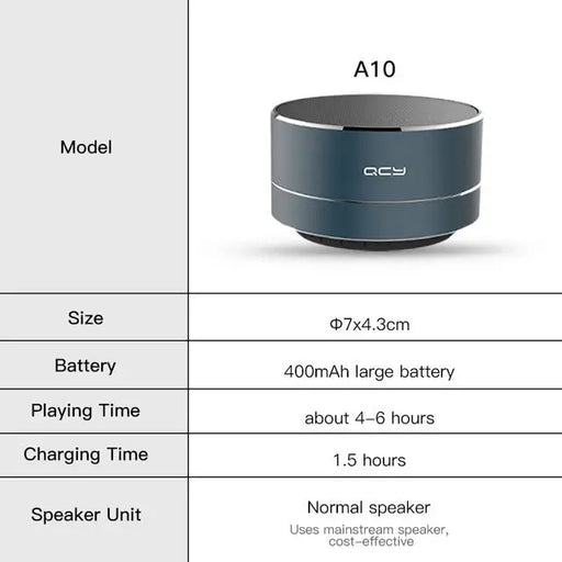 Bluetooth Speaker QCY A10 column with SD card slot AUX - Bluetooth Speakers
