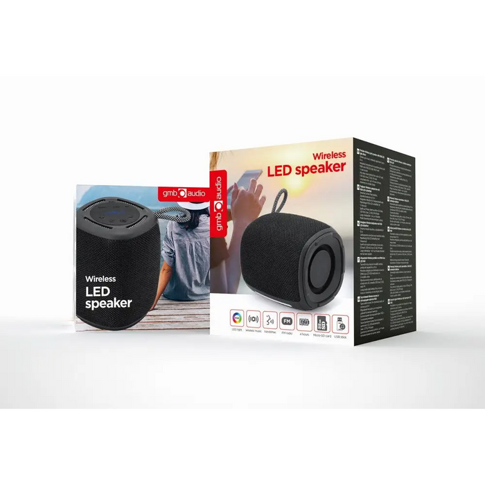 Bluetooth Speakers GEMBIRD SPK-BT-LED-03-BK Black 5 W - SpeakersPER-GLO<<<Input / Output