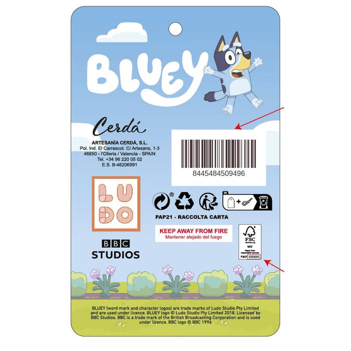 3D School Bag Bluey Blue