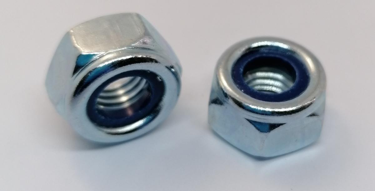 LOCK NUT DIN985/ZINC M6 15PCS BM