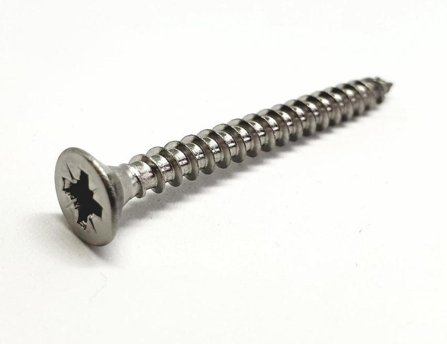 SCREW STAINLESS STEEL/A2 FOR WOOD 4.0X45 15PCS BM