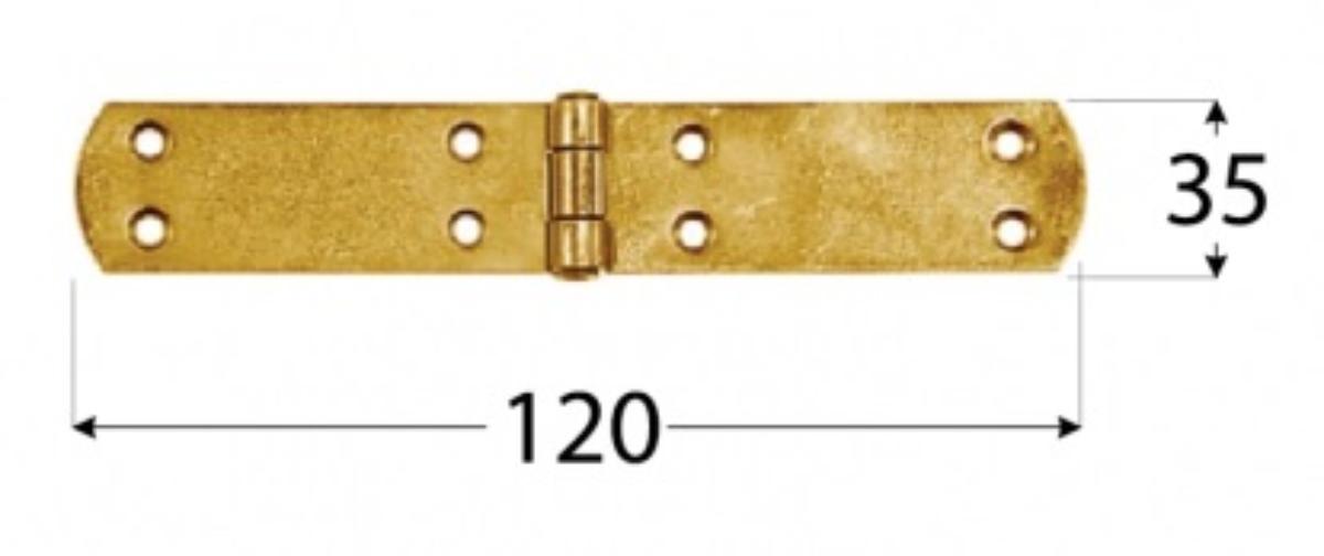 HINGE FRENCH TYPE ZF120 120X35MM