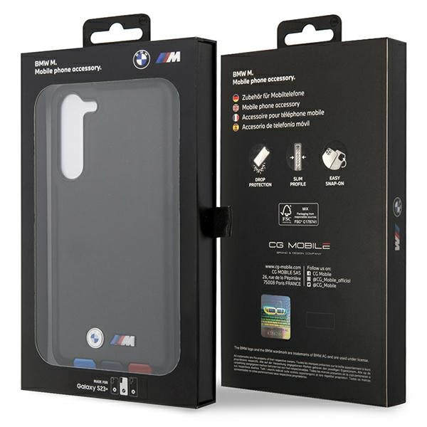 BMW BMHCS23M22PTDK S23+ S916 black/black Leather Stamp Tricolor - Cell phone cases and covers<<<HurtelXML