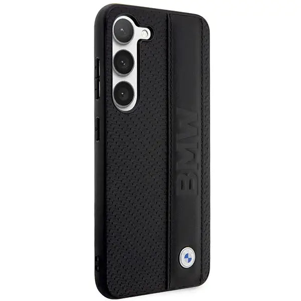 BMW BMHCS23S22RDPK S23 S911 black/black hardcase Leather Textured & Stripe - Cell phone cases and covers<<<HurtelXML