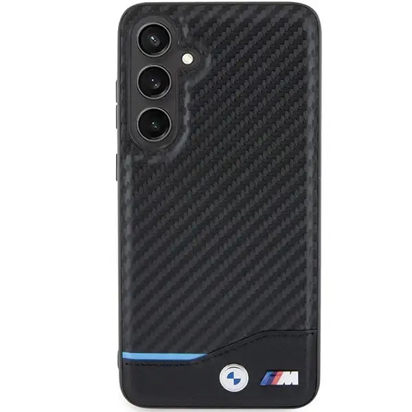 BMW BMHCS24M22NBCK S24+ S926 black/black Leather Carbon - Cell phone cases and covers<<<HurtelXML