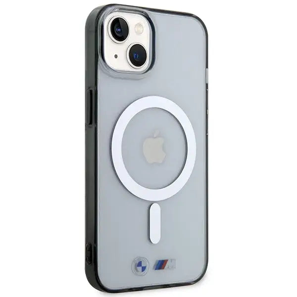 BMW BMHMP14SHCRS iPhone 14 6.1’’ case transparent hardcase Silver Ring MagSafe - Cell phone cases and covers<<<HurtelXML