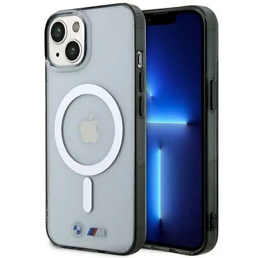 BMW BMHMP14SHCRS iPhone 14 6.1’’ case transparent hardcase Silver Ring MagSafe - Cell phone cases and covers<<<HurtelXML
