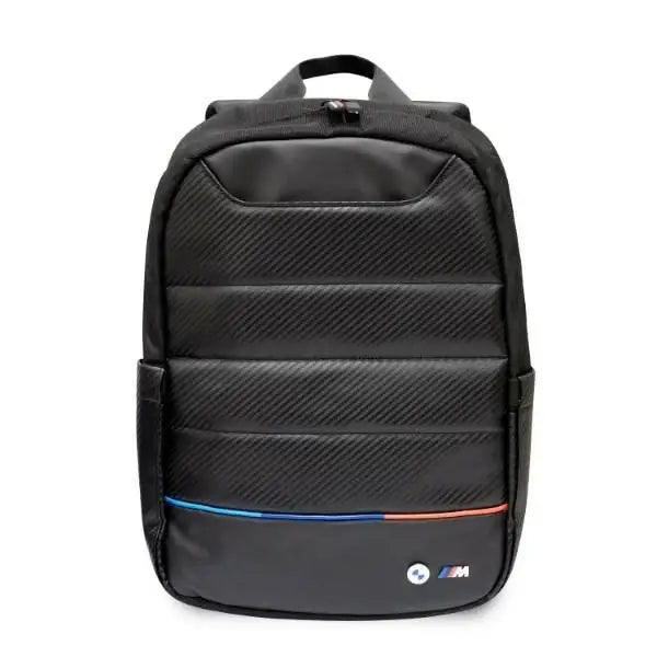 BMW Carbon&Nylon Tricolor 16’’ backpack - black - Laptop bags<<<HurtelXML