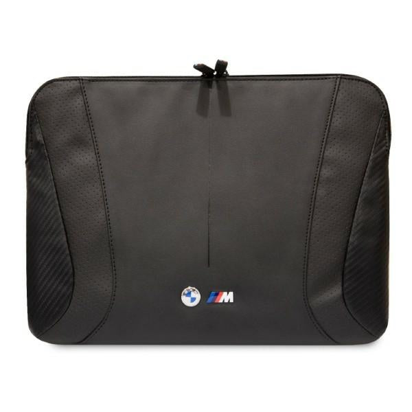 BMW Carbon&Perforated sleeve for a 16’’ laptop - black - Laptop bags<<<HurtelXML